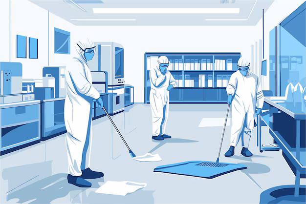 Staubbindematte für Pharma Produktion zur Einhaltung strenger Hygienerichtlinien