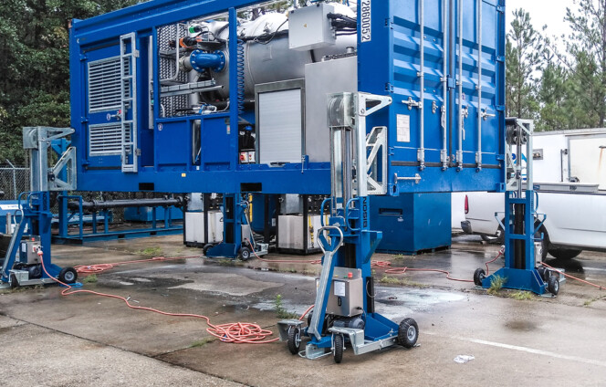 Container-Hubsäulen im Einsatz: Vorteile für Logistik, Bau und Industrie